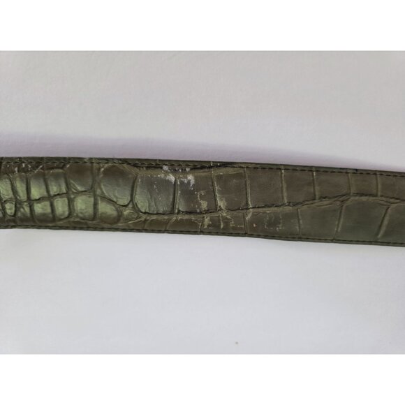 Lejon Alligator Grain Steerhide Leather Belt L Made In USA - Picture 8 of 10